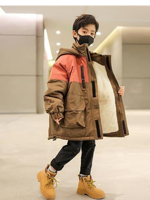 Dječji dječji kaput Zimska deblja jakna za dječake Topla gornja odjeća Dječje odijelo s kapuljačom Odjeća za malu djecu 5-12 godina XMP436