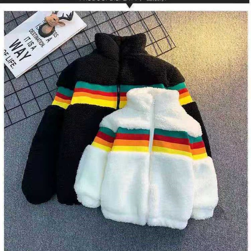 Vunena jakna za djevojčice od 1 do 6 godina, kaput Jesen Zima 2023. od umjetnog krzna Topla dječja dječja jakna Gornja odjeća