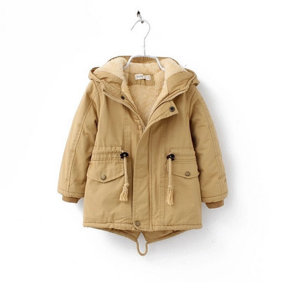 Parkas Παιδικά ρούχα για αγόρια Χειμερινό βελούδινο παχυντικό παλτό καινούργιο για κορίτσια Βαμβακερό παιδικό παλτό πανωφόρι αντιανεμικό πανωφόρι