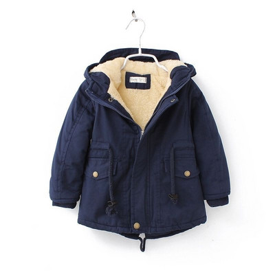Parkas Παιδικά ρούχα για αγόρια Χειμερινό βελούδινο παχυντικό παλτό καινούργιο για κορίτσια Βαμβακερό παιδικό παλτό πανωφόρι αντιανεμικό πανωφόρι
