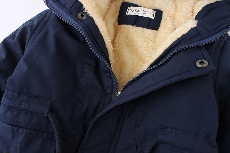 Parke Dječja odjeća Zimski plišani kaput za dječake Nove pamučne dječje vjetrovke Gornja odjeća za djevojčice