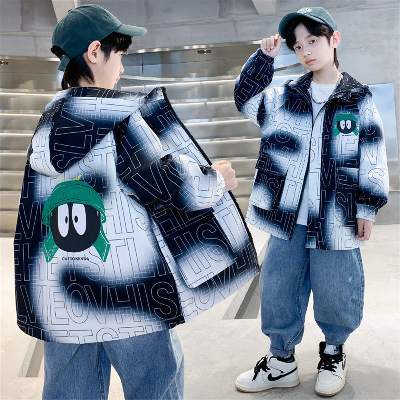 Dječaci Proljeće Jesen Kaputi Dječje jakne Vjetrovke s kapuljačom i džepom Gornja odjeća za djecu Odjeća za bebe 2-14 godina