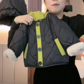 Ново зимно пухено яке за момче от две части, детски дебели палта, детско връхно облекло, зима, есен 2022-W0206