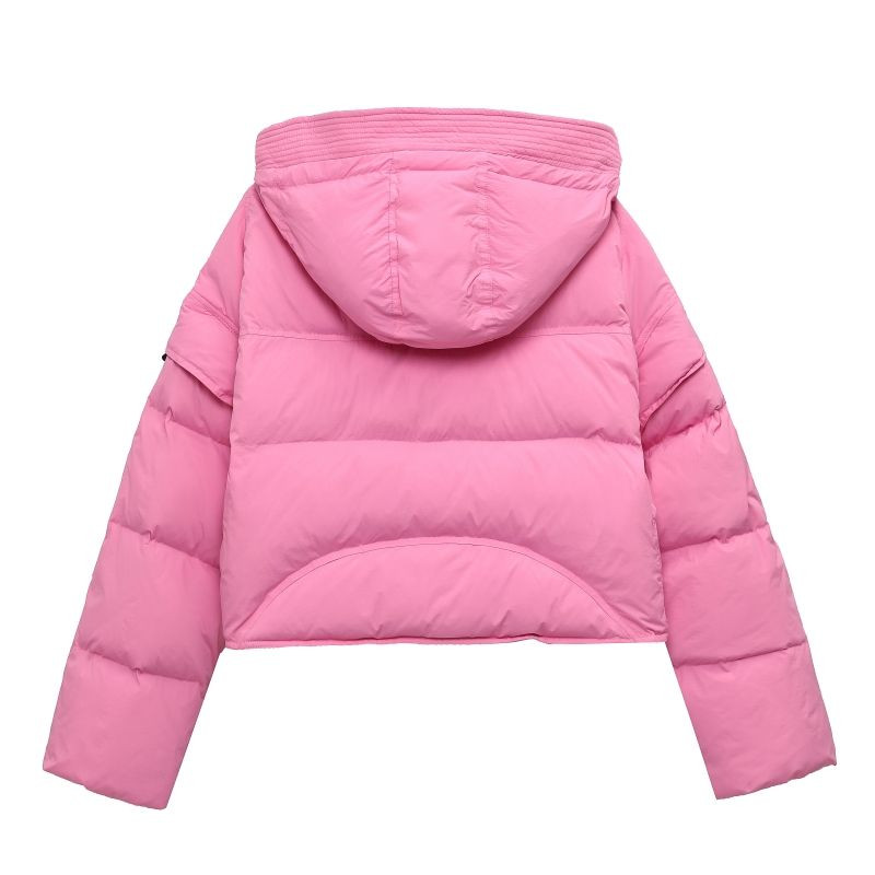 2023. Zimski ženski 90% bijeli kaput s pačjim paperjem Ženska pufer jakna dugih rukava koji se može skinuti Kaput Ležerne široke parke s kapuljačom