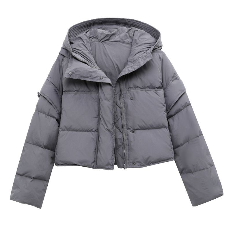 2023. Zimski ženski 90% bijeli kaput s pačjim paperjem Ženska pufer jakna dugih rukava koji se može skinuti Kaput Ležerne široke parke s kapuljačom