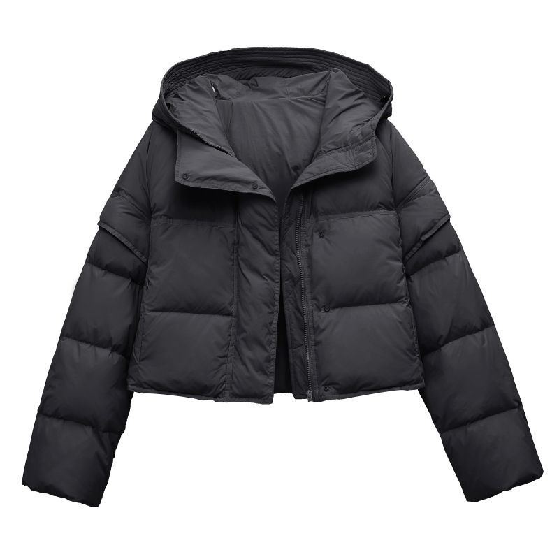 2023. Zimski ženski 90% bijeli kaput s pačjim paperjem Ženska pufer jakna dugih rukava koji se može skinuti Kaput Ležerne široke parke s kapuljačom