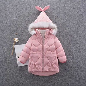 4 6 8 10 12 14 Years Big Boys Jacket Autumn Winter Plus Velvet Warm Teen Παιδικά Μπουφάν Μόδα Μεσαίου μήκους φερμουάρ με κουκούλα για αγόρια