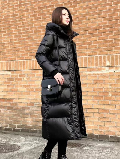 KBAT Fashion Μακρύ τζάκετ Γυναικείο φουσκωτό βαμβακερό μπουφάν με χοντρό κάτω μέρος Parka Γυναικεία κουκούλα Χειμερινό ζεστό παλτό με χιόνι