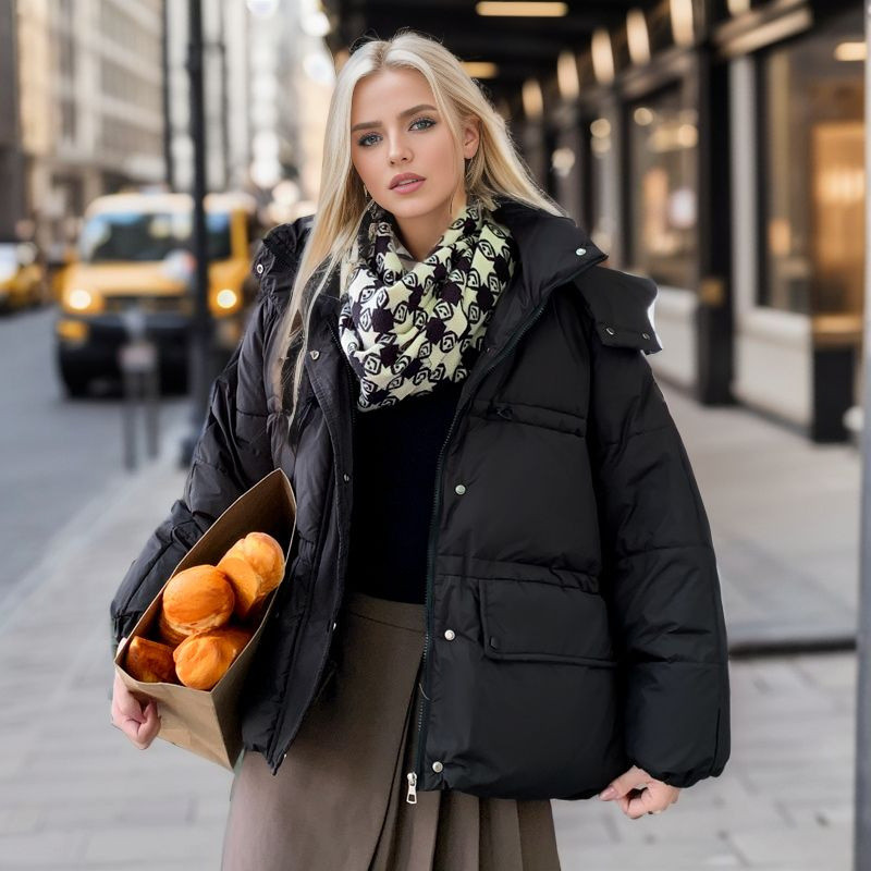 2023. Zimske puhove pamučne podstavljene jakne Ženske korejske široke srednje duge kapute Ženske tople gornje odjeće visoke kvalitete Parke Ženski kaput