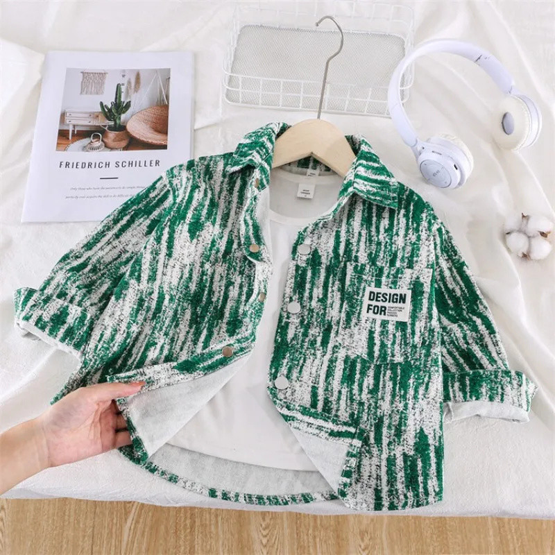 2023 Φθινόπωρο Παιδικό μπουφάν για αγόρια μπουφάν casual πέτο με μακρυμάνικο παλτό ζακέτα φθινοπωρινά ρούχα 2-12 ετών