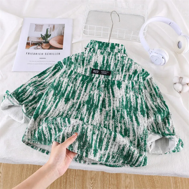 2023 Φθινόπωρο Παιδικό μπουφάν για αγόρια μπουφάν casual πέτο με μακρυμάνικο παλτό ζακέτα φθινοπωρινά ρούχα 2-12 ετών