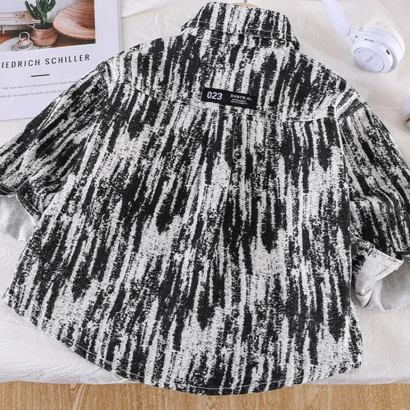 2023 Φθινόπωρο Παιδικό μπουφάν για αγόρια μπουφάν casual πέτο με μακρυμάνικο παλτό ζακέτα φθινοπωρινά ρούχα 2-12 ετών