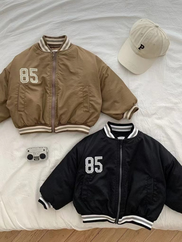 2023 New Baby Snow Wear Coat Παιδικά βαμβακερά ρούχα με επένδυση Παχύ Φθινοπωρινό χειμωνιάτικο γράμμα για κορίτσια Εξωτερικά ρούχα για αγόρια