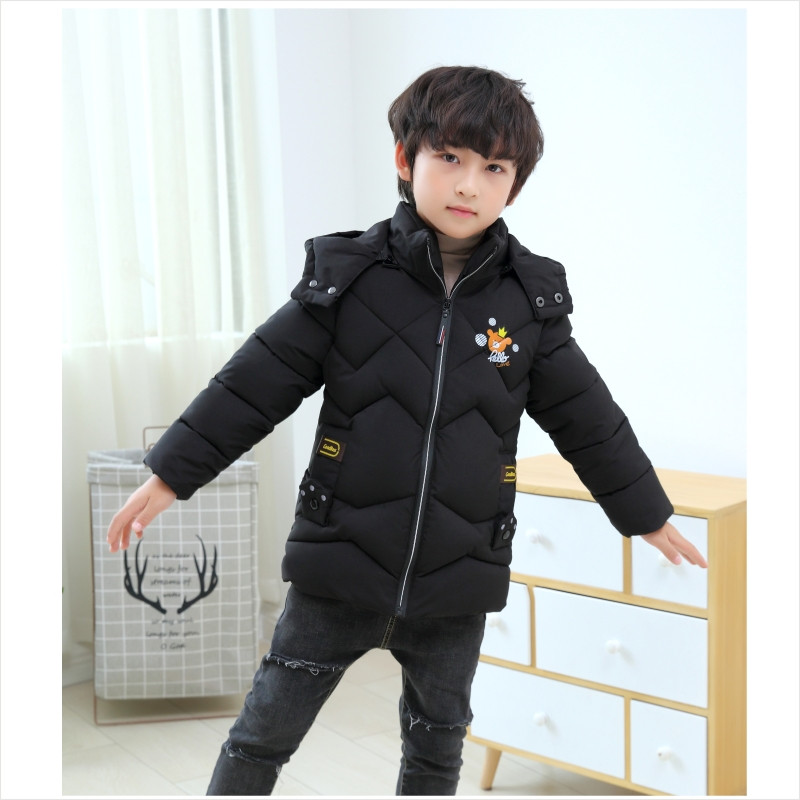 Against The Cold Winter Boys Jacket Velvet Thickening Keeping Warm Hooded παλτό για παιδιά Χριστουγεννιάτικο δώρο Παιδικά εξωτερικά ενδύματα