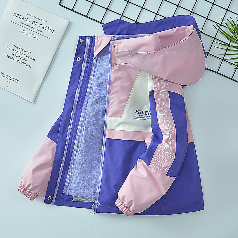 Ανοιξιάτικα Φθινοπωρινά Κοριτσίστικα Μπουφάν Εξωτερικού Σπορ Σπορ Παλτό Αποσπώμενο Παιδικά Χειμερινά Εξωτερικά Ενδύματα Κοριτσίστικα Ρούχα για Εφήβους 4-15 ετών TZ122