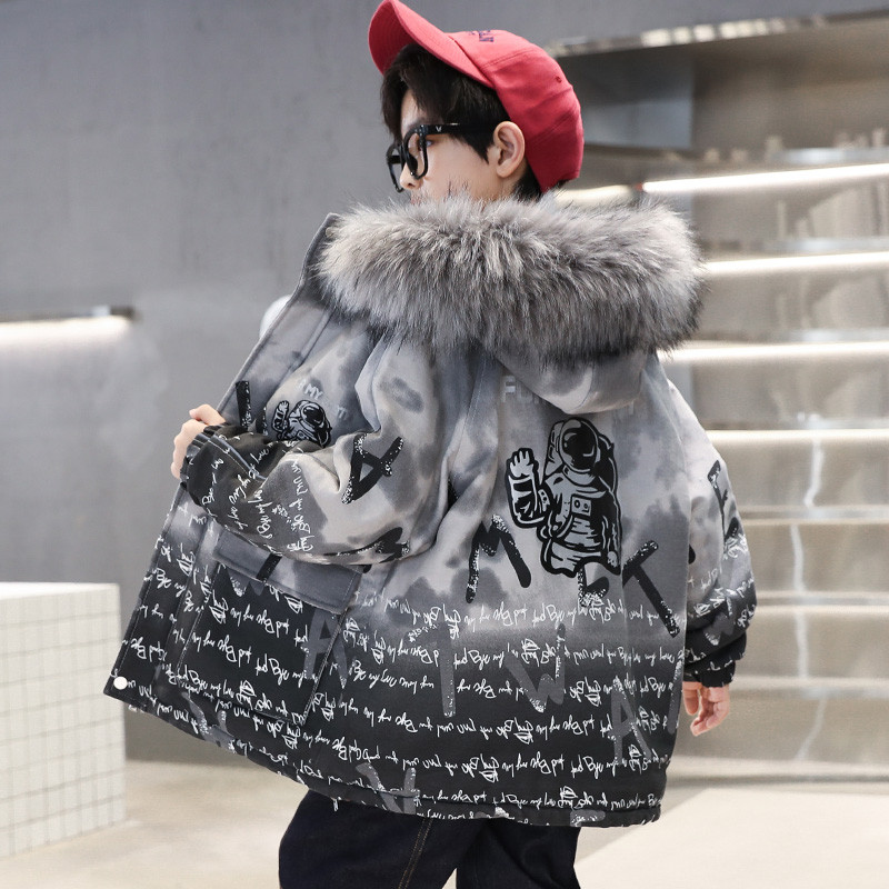 2023 Μπουφάν για αγόρια Χειμώνας Νέοι Έφηβοι Παιδικά παχύρρευστα Παλτό με κουκούλα Αγόρια Μπουφάν 4-14 ετών Παιδιά Αντιανεμικά Ζεστά Εξωτερικά Ενδύματα CH183