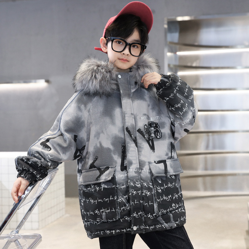 2023 Μπουφάν για αγόρια Χειμώνας Νέοι Έφηβοι Παιδικά παχύρρευστα Παλτό με κουκούλα Αγόρια Μπουφάν 4-14 ετών Παιδιά Αντιανεμικά Ζεστά Εξωτερικά Ενδύματα CH183
