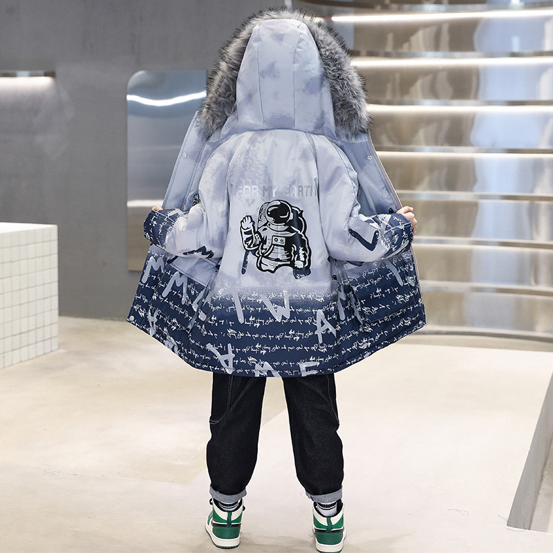 2023 Μπουφάν για αγόρια Χειμώνας Νέοι Έφηβοι Παιδικά παχύρρευστα Παλτό με κουκούλα Αγόρια Μπουφάν 4-14 ετών Παιδιά Αντιανεμικά Ζεστά Εξωτερικά Ενδύματα CH183
