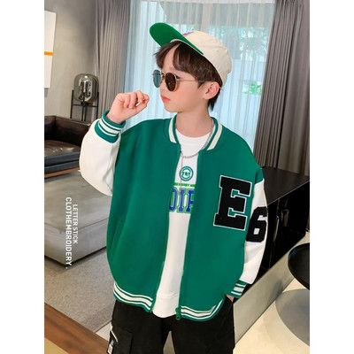 Streetwear Μπέιζμπολ Ομοιόμορφο μονό στήθος με λαιμόκοψη casual στάμπες επιστολές συνονθύλευμα μαζεμένα μπουφάν Μόδα για αγόρια Άνοιξη φθινόπωρο