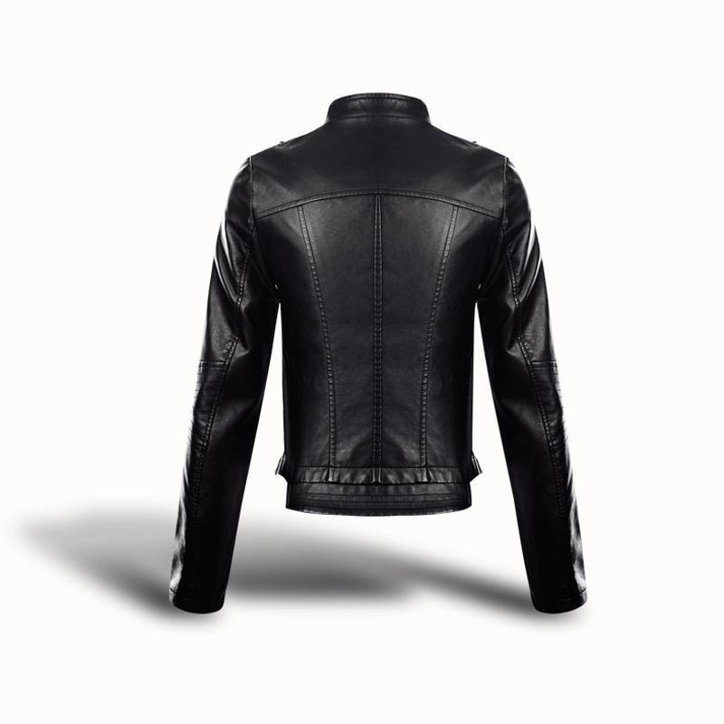 Nova europska i američka jesensko-zimska 3D ženska kožna jakna za 2023. Modni trend cool ženska gornja jakna