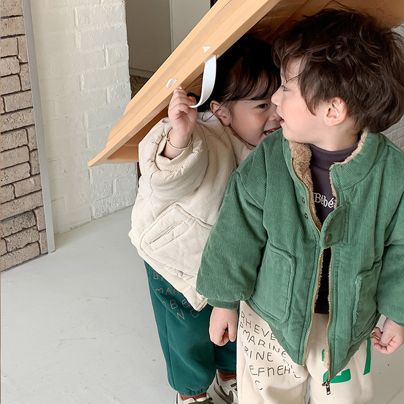 Dječji kaputi s obje strane Nošnje Jakne 2023 Zimski kašmir Kaput Jakna za dječake 1-7Y Dječji kašmir Kaput Obostrano