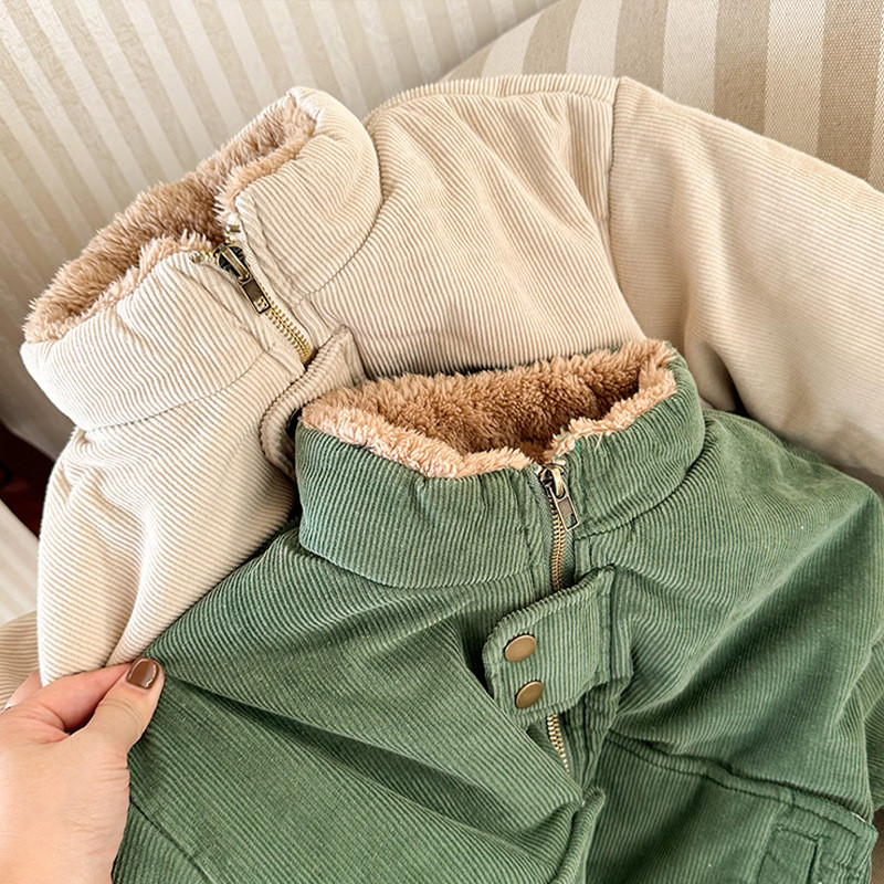 Dječji kaputi s obje strane Nošnje Jakne 2023 Zimski kašmir Kaput Jakna za dječake 1-7Y Dječji kašmir Kaput Obostrano