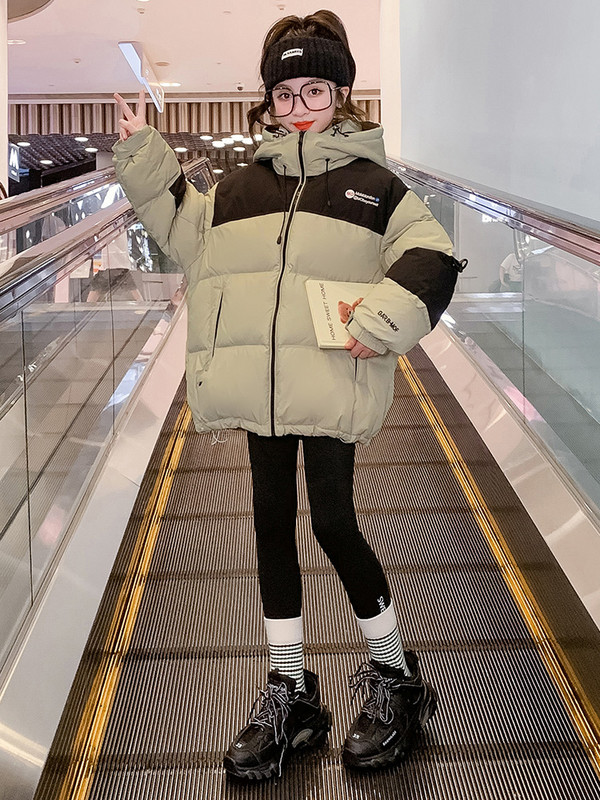 Zimski dječji pamučni kaput Nova topla skijaška jakna s kapuljačom za djevojčice CH209