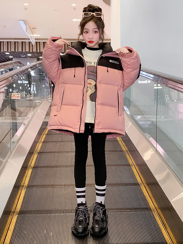 Zimski dječji pamučni kaput Nova topla skijaška jakna s kapuljačom za djevojčice CH209