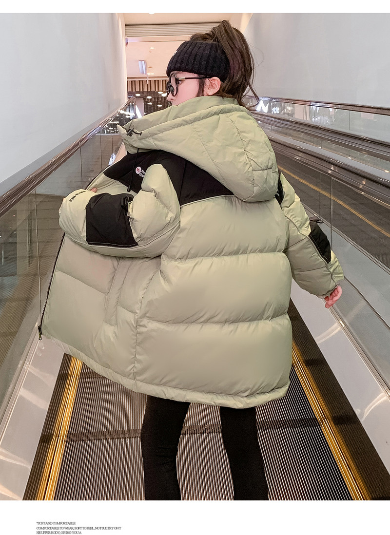 Zimski dječji pamučni kaput Nova topla skijaška jakna s kapuljačom za djevojčice CH209