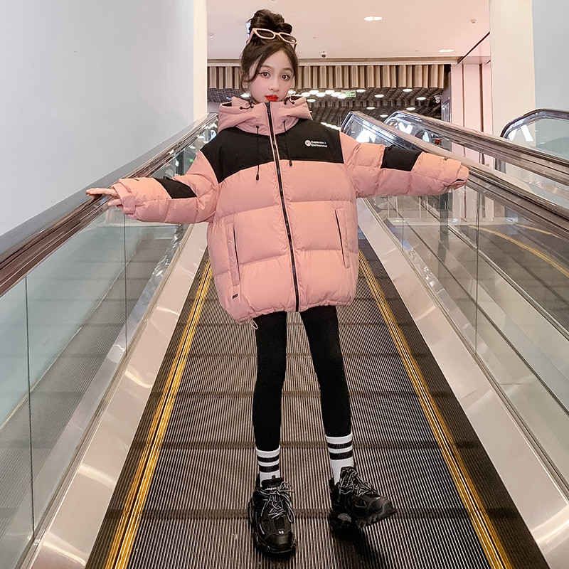 Zimski dječji pamučni kaput Nova topla skijaška jakna s kapuljačom za djevojčice CH209