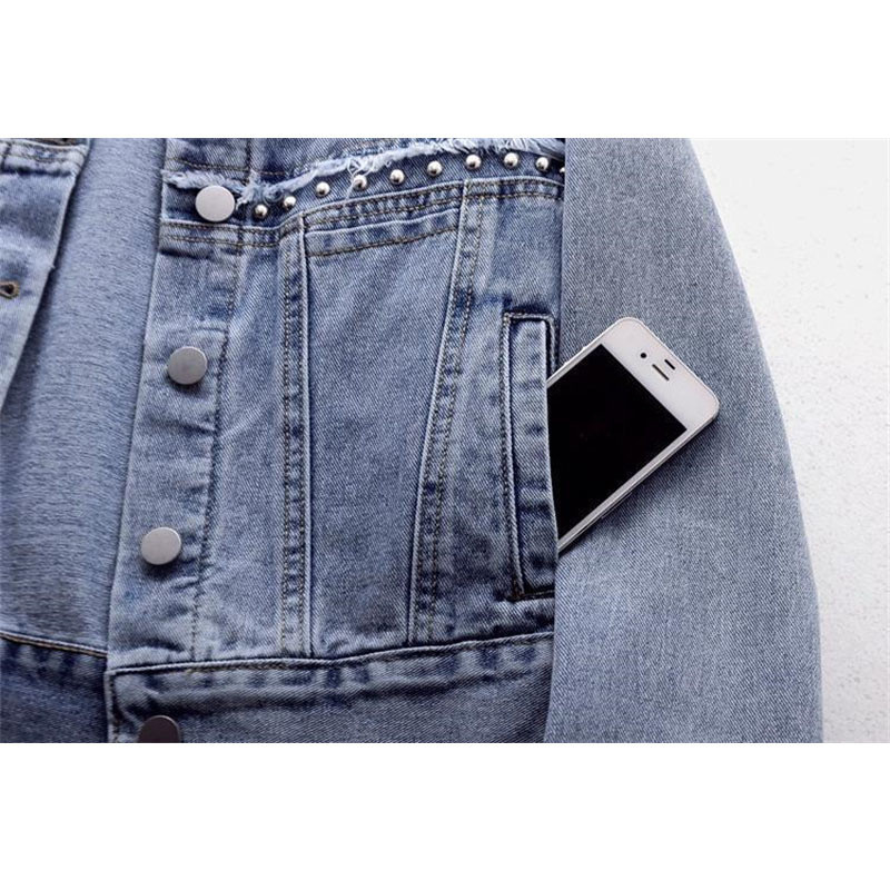 Nova traper jakna proljeće jesen 2023. Ženske majice dugih rukava Kratki jean kaput Modna vintage plava gornja odjeća Ženska odjeća