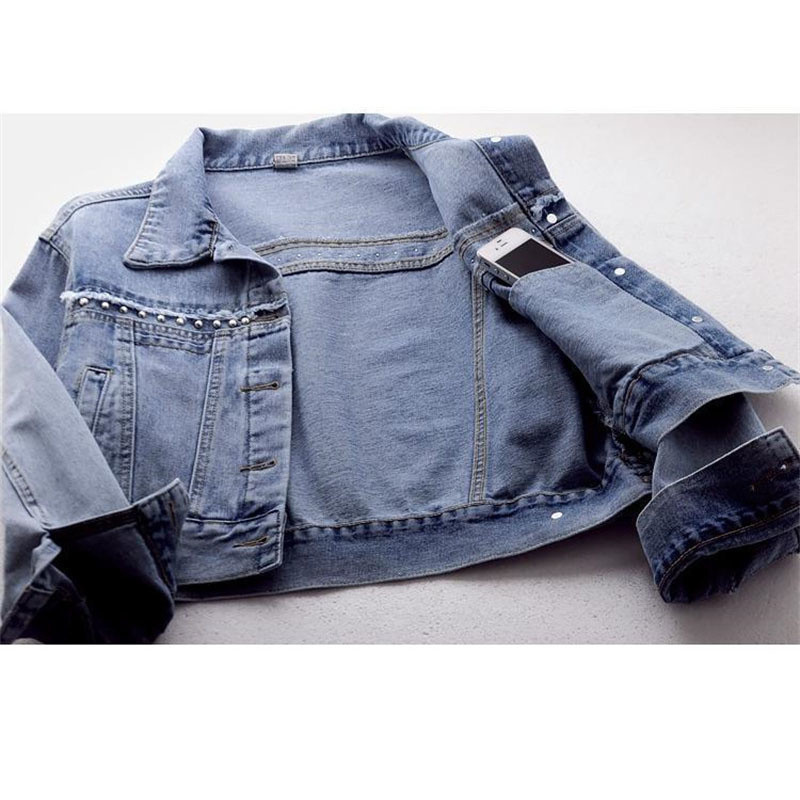 Nova traper jakna proljeće jesen 2023. Ženske majice dugih rukava Kratki jean kaput Modna vintage plava gornja odjeća Ženska odjeća