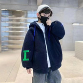 Modna dječja odjeća Jakna s patentnim zatvaračem za dječake plus debeli topli kaputi Zimska dječja gornja odjeća za bebe od 5-12 godina