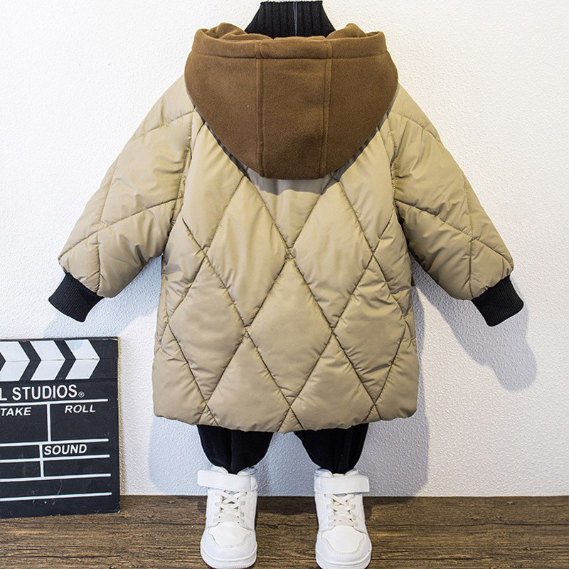 Nove zimske pamučne jakne s kapuljačom za 2023. Gornja odjeća s patentnim zatvaračem za dječake, dječja parka, topla odijela, kaputi, ležerna odjeća, 3-14 godina