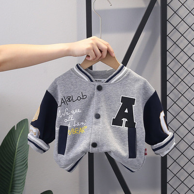 Jakne za dječake Proljeće Jesen 2023. Dječji pamučni sportski kaputi za dječake od 1 do 5 godina Odjeća Gornja odjeća za djecu Majice za malu djecu
