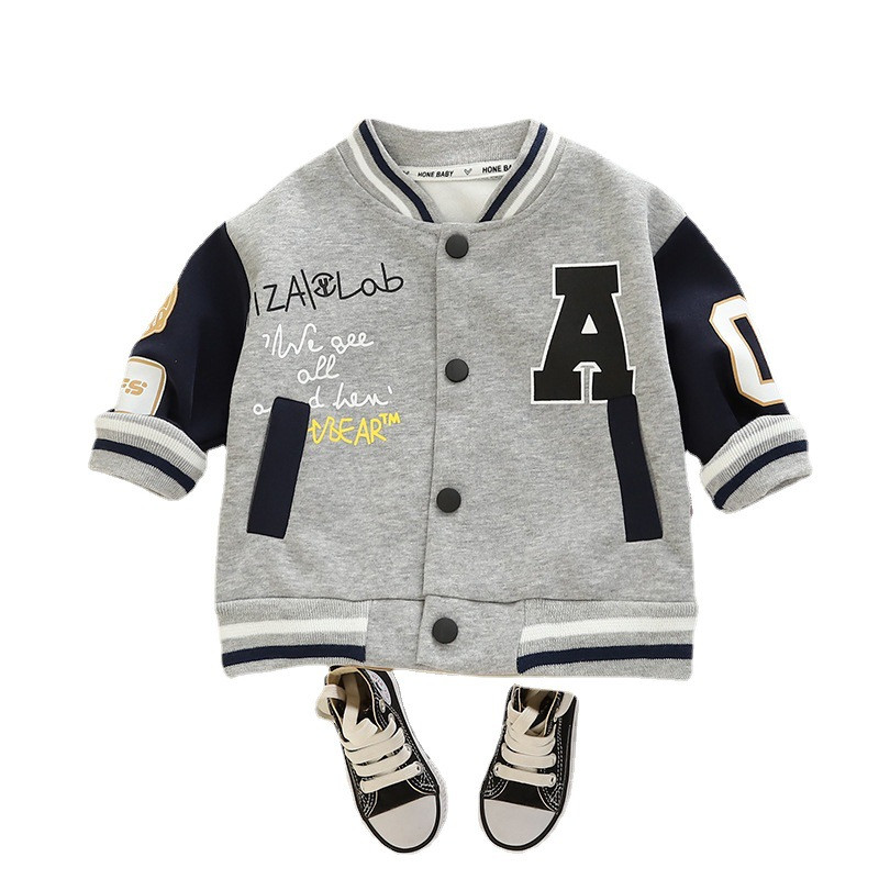 Jakne za dječake Proljeće Jesen 2023. Dječji pamučni sportski kaputi za dječake od 1 do 5 godina Odjeća Gornja odjeća za djecu Majice za malu djecu
