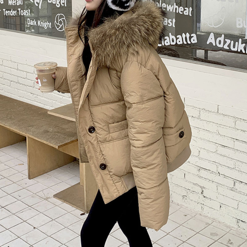 Ležerna topla puhasta jakna, ženska nova zimska 2023., podstavljena pamučna zimska jakna s kapuljačom, korejska ulična ženska gornja odjeća