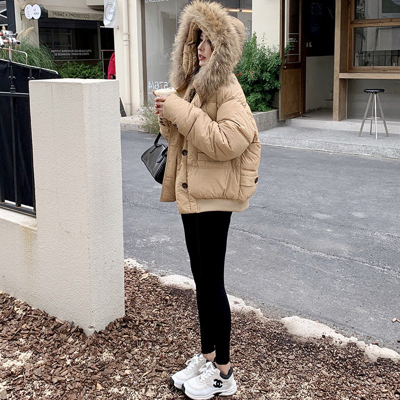 Ležerna topla puhasta jakna, ženska nova zimska 2023., podstavljena pamučna zimska jakna s kapuljačom, korejska ulična ženska gornja odjeća
