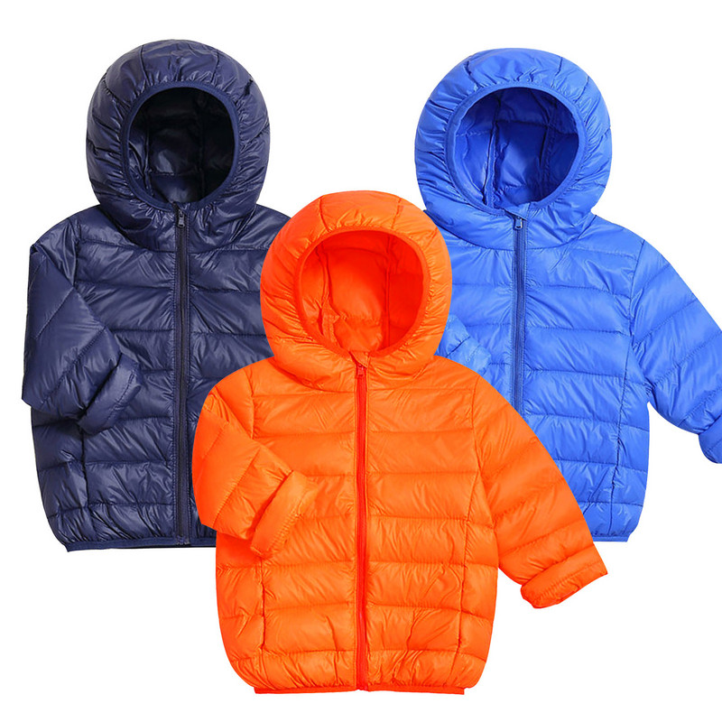 Džemper za malu djecu, dječake, jednobojna zimska jakna s kapuljačom, debela topla topli kaput, otporan na vjetar