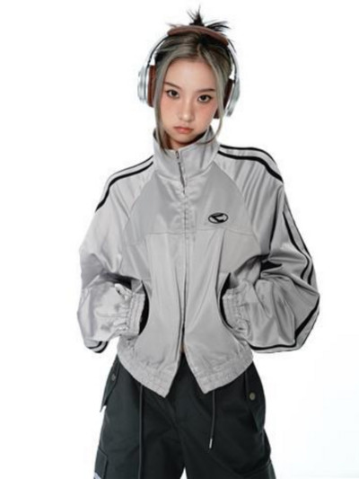 Korejske žene Acubi Streetwear Vintage Cyber Y2K jakne Aesthetic Teachwear Zipper Oversizer Kaputi Harajuku Zip Up Gornje odjeće