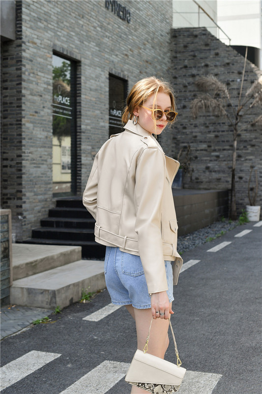 RARF Pavasaris un Rudens 2023 Jaunā jostas noņemamā epaulet motocikla jaka ādas jaka