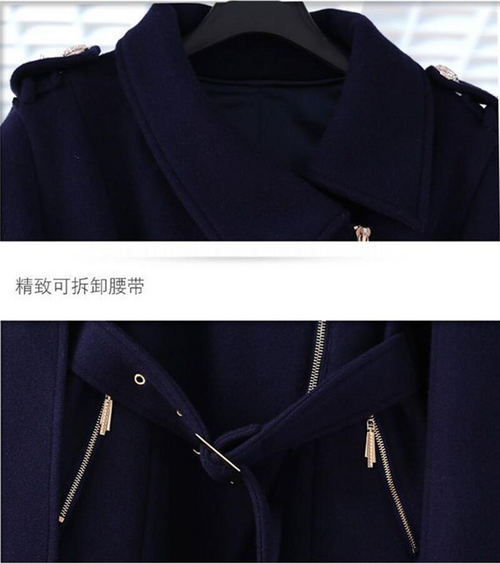 Silts vilnas mētelis sieviešu 2023. gada rudens Jauna vilnas jaka Sieviešu ziemas mēteļi Īsi, slaidi Biezi Jakas Sieviešu apģērbi Modes OAIRED