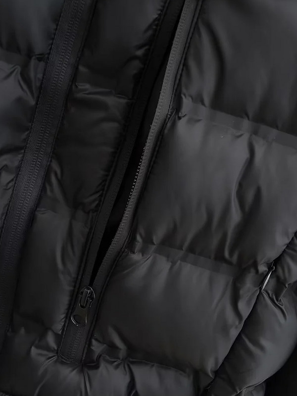 Rudens jauns sieviešu mētelis ar garām piedurknēm, polsterēts īss mētelis, brīvs jaka ar rāvējslēdzēju. LUJIA ALAN C1725