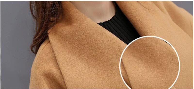 Sieviešu vilnas mētelis Jauns 2023. gada pavasara vilnas jaka Sieviešu apģērbi gari tievi rudens biezi silti parki Sieviešu jakas mode