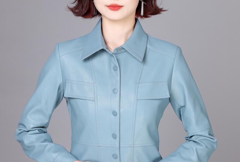 3XL Sieviešu Ādas Mētelis Jauns 2023. gada pavasara motocikla ādas jaka sieviešu apģērbi gari plāni rudens mēteļi sieviešu jakas PU melna