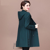 Középkorú anya kabát XL-5XL női széldzseki 2023 új, kiváló minőségű női kabát tavaszi őszi temperamentum vékony