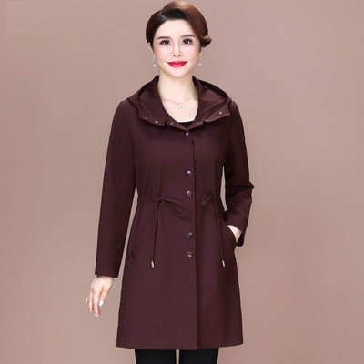 Középkorú anya kabát XL-5XL női széldzseki 2023 új, kiváló minőségű női kabát tavaszi őszi temperamentum vékony