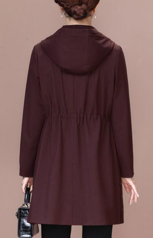 Középkorú anya kabát XL-5XL női széldzseki 2023 új, kiváló minőségű női kabát tavaszi őszi temperamentum vékony