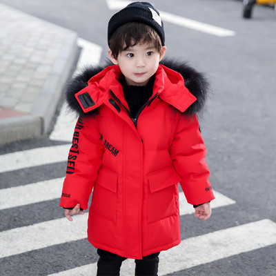 Jachetă de iarnă cu glugă pentru copii, blană artificială, jachetă groasă, caldă, din bumbac, haine pentru copii mici, băieți, parka pentru copii, costum de zăpadă XMP551