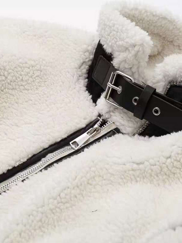 Palton de pluș de miel, versatil, cu panouri, pentru femei, cu mâneci lungi, fermoare, cu guler răsturnat, jachetă pentru femei, toamnă iarnă, paltoane pentru doamnă